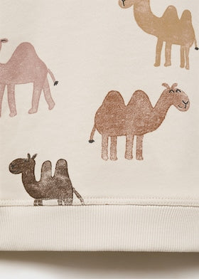 MANGO 2-piece Camel Sweatshirt Set
